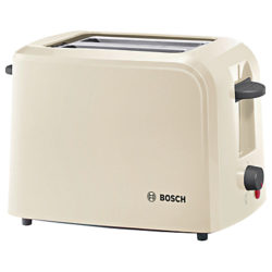 Bosch TAT3A014GB Village 2-Slice Toaster Cream
